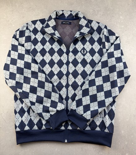 Fred perry argyle track jacket - perry,