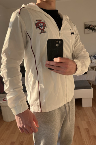 Weiße trainingsjacke - weiße,