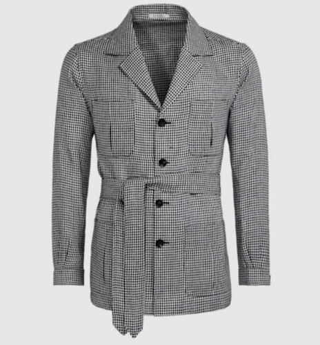 Suitsupply black houndstooth - black,